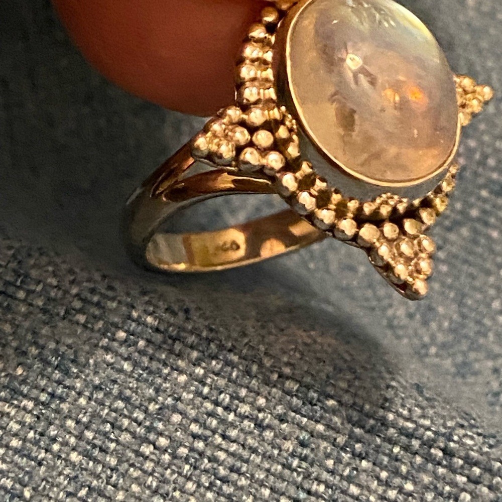 Silver Moonstone Ring - image 7